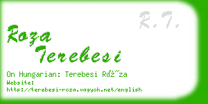 roza terebesi business card